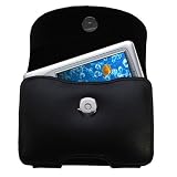 Horizontal Leather Case with Belt Clip/Loop for the Mio Technology 338