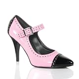 4 Inch Sexy Dress Shoes Single Sole High Heel Shoe Spectator Mary Jane Pump Shoes Black... by SummitFashion