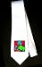 Party Decoration Necktie with paper, apple, globe, pens, books, clips, pencils, cup, ruler