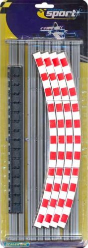 Childrens Toyshop  Toys : Scalextric - Curved Kerbs & Barriers