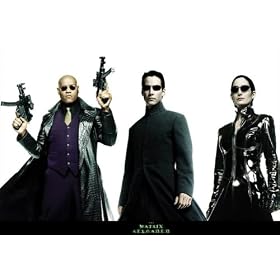 Matrix Reloaded (Morpheus, Neo, Trinity) Movie Poster Print - 24" X 36"