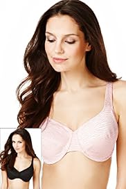 2 Pack Zebra Textured Minimisers C-G Bras