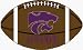 Kansas State Wildcats 3' 6 x 6' Large Football-Shaped Rug