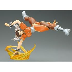 Capcom Girls Collection: Street Fighter Fighting Chun-Li Action Figure (Orange)