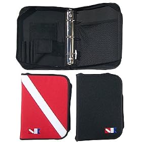 Trident Dive Log Book 3 Ring Binder with Inserts holds Standard Dive School Material Scuba Dive Diving Diver