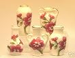 Dollhouse Miniature Set of 5 Floral Vases in Porcelain