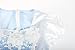 ReliBeauty Girls Sparkle Sequin Princess Dress Costume (6X-7, Light Blue)