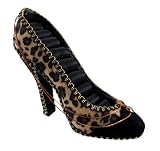 Leopard Print High Heel Shoe Ring Holder Jewelry Display