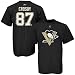 Reebok Pittsburgh Penguins #87 Sidney Crosby Youth Black Player T-shirt