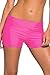 Aleumdr Women's Wide Waistband Bottom Shorts Swimming Panty Pink(FBA)