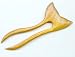 5 inch Hair Fork Finny Style Natural Exotic Tropical Canary Wood