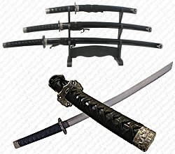 Black Belt Katana Super Set - 3 Piece