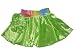 Baby : Girls Lime Green Velvet with Rainbow Waistband Ballet Dance Skating Skirt & Matching Hair Scrunchie Size Extra Small Toddler 2-4