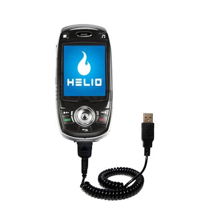 Coiled Power Hot Sync and Charge USB Data Cable w/ Tip Exchange for the Pantech 8300 - Gomadic Brand