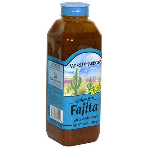 World Harbors Guad Fajita, 18-Ounce Bottles (Pack of 6) by Wolrd Harbor