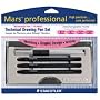 STD712C4SBK - Technical Drawing Pens and Refills, 4 Sizes, Black