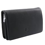 Motorola OEM horizonal fashion leather pouch (Black) with "S" clip for Motorola MOTO Q