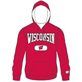 University of Wisconsin Badgers Men's Pullover Hoody Sweatshirt