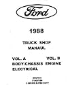 1988 FORD TRUCK, F-100 F-150 F250 F350, ECONOLINE VAN Shop Service Repair Manual
