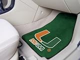 Miami Hurricanes universal fit Carpet 2 Pc Car Floor Mat (Rug)