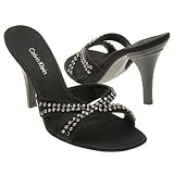 Calvin Klein Nancy Satin Dress Sandals Size 8.5 Black