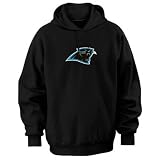 Carolina Panthers Black Tek Patch Hooded Sweatshirt