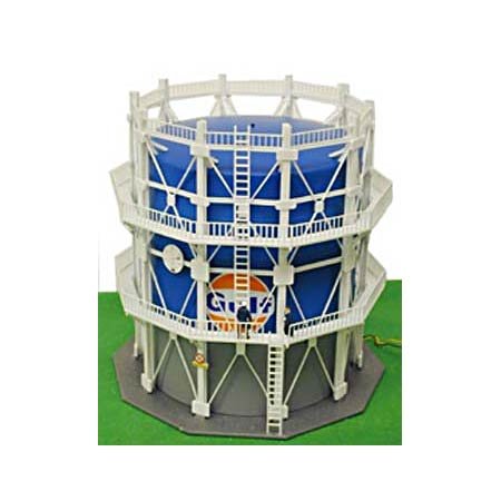 Model Power HO Scale Gulf Gas Tank - Flashing Light- Built Up-image