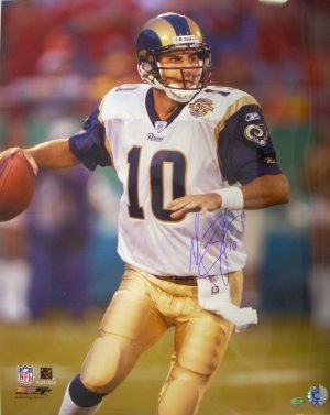 Marc Bulger signed St. Louis Rams 16X20 Photo