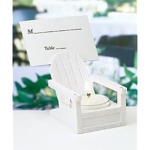 Click to buy Maine Wedding Venues: Beach-Themed Place Card Holders / Candleholders from Amazon!