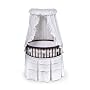 Badger Basket Elite Oval Baby Bassinet, Cherry with White Eyelet