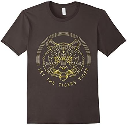 Men's Let The Tigers Tiger Shirt GMM Let The Tigers Tiger T-Shirt Medium Asphalt