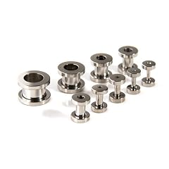 Flesh Tunnel Piercing Tube Plug Ohr 316L SILBER - W�hle deinen Wunschdurchmesser in mm