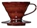 ハリオ V60透過ドリッパー01セラミックCBR 1~2杯用VDC-01CBR