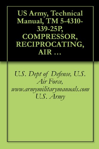 US Army, Technical Manual, TM 5-4310-339-25P, COMPRESSOR, RECIPROCATING, AIR 15 CFM, 175 PSI, ELECTRIC MOTOR DRIVEN, (INGERSOLL-RAND MODEL 242D7-1/2), ... military manauals, special forces