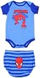 Newborn Baby Boys Spider-Man Creeper Diaper Cover Set