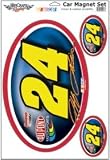 JEFF GORDON #24 CAR MAGNET SET