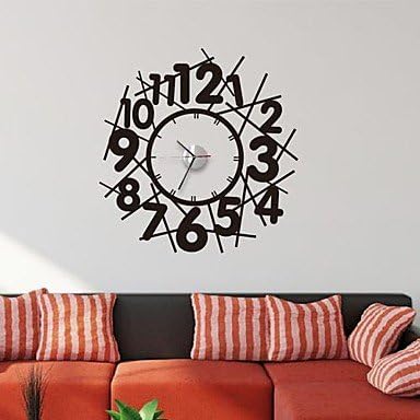 Wall Stickers Wall Decals, Modern Fashion creative digital line wall clock PVC Wall Stickers -HSE