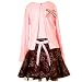 Girls Plus Size Fall Dress Set PINK BROWN FLORAL RARE EDITIONS Girl 10.5-18.5