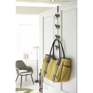 Brown Metal Horse Door Hanger for Bags, Clothes and Accessories