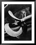 Workman Checking Out One of the Newly Constructed 34 Ton Propellers People Framed Art Poster Print by Alfred Eisenstaedt, 39x49