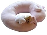 NeckSaver, Neck Pillow, Moon & Stars Collection-pink