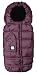 7 A.M. Enfant Extendable Baby Bunting Bag Adaptable for Strollers, Metallic Plum