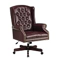 Hi-Back Traditional Executive Vinyl Chair - Oxblood
