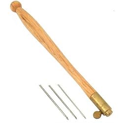 Tambour Holder & 3 Needles Lace Making Chain Stitching