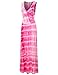 NINEXIS Women's Sleeveless Tie-Dye Crossover Maxi & Basic Solid Dress (S-4XL)