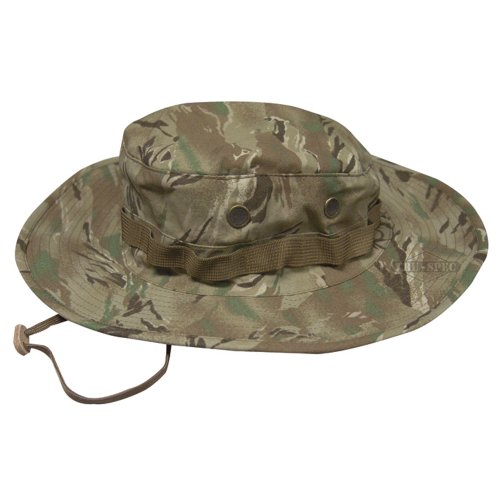 Tru-Spec Military Boonie, TRU ALL TER TIGER STRIPE NYCO W/ WIDE BRIM & LOOPS, 7-1/2