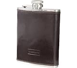 Mulholland Brothers All Leather 6 OZ Captive Top Flask