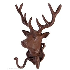 GUSSEISEN GARDEROBE WANDHAKEN HIRSCH BLICKFANG!