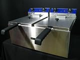 Electric Twin 10L Commercial Chip Steel Deep Fat Fryer