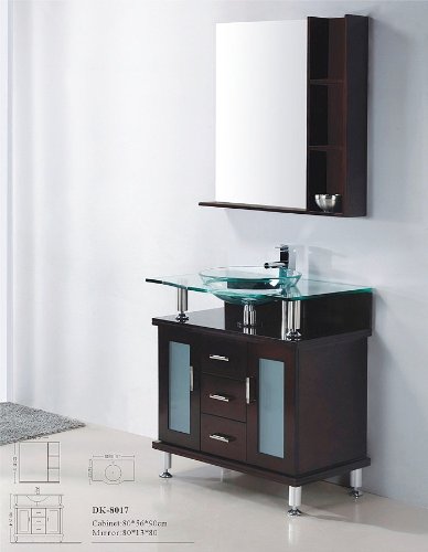 Antonia Modern Bathroom Vanity (Mahogany)